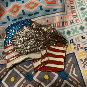Eagle and Flag belt buckle
